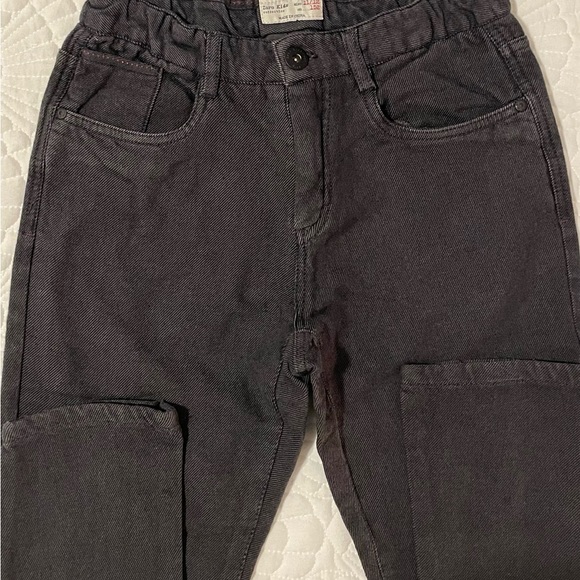 Zara Boys 5 Pocket Ribbed Pant Size 11/12 Gray-Black - Picture 7 of 17